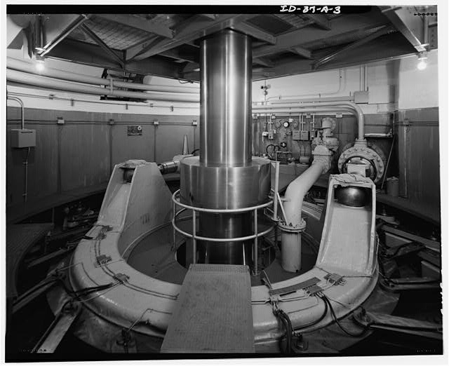 3. Unit 4 Turbine Pit Shaft and Operating Ring, view to...