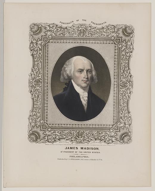 James Madison - 4th President of the United States / on...
