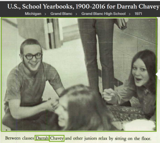 Darrah Perry Chavey--U.S., School Yearbooks, 1900-2016 Grand Blanc High School (1971)