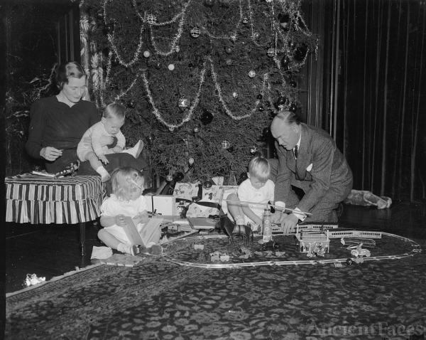 Harry H. Woodring Family 1937 - Christmas