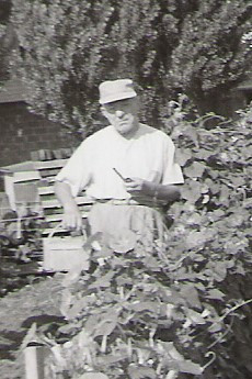 George in his garden 
