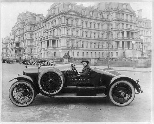 Hudson Super Six racing car in Washington, D.C. [in front...