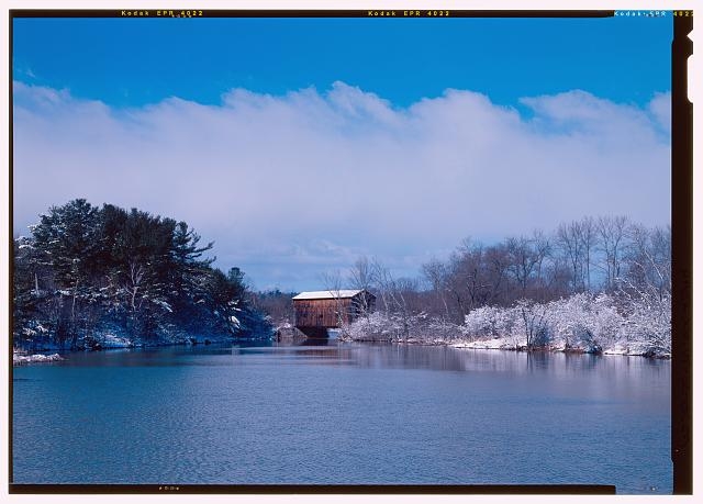 VIEW FROM EAST LOOKING WEST - Shoreham Railroad Bridge,...