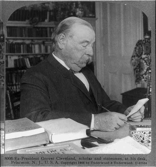 Ex-President Grover Cleveland at home in Princeton, N.J.:...