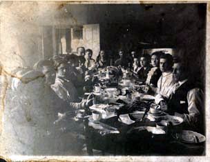 George Leonard Cook with family after WWI