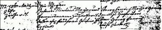 Birth/Baptismal Record 1772