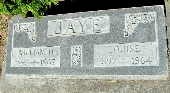JAYE: Gravesite of Wm. Holmes Jaye and wife, Louisa 