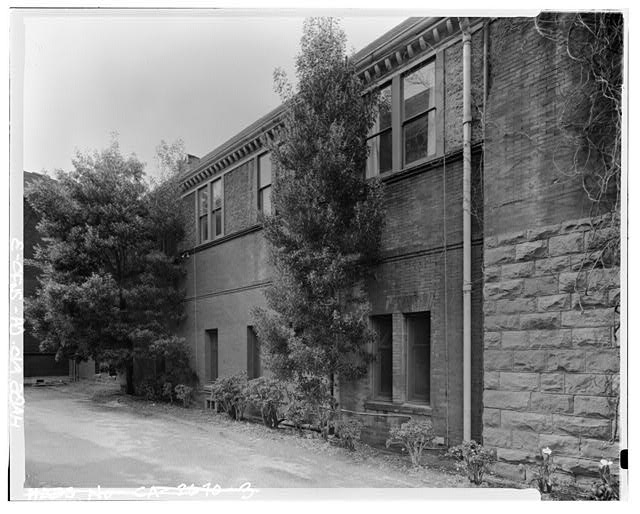 PARTIAL VIEW OF EAST FACADE, FACING SOUTHWEST - First...