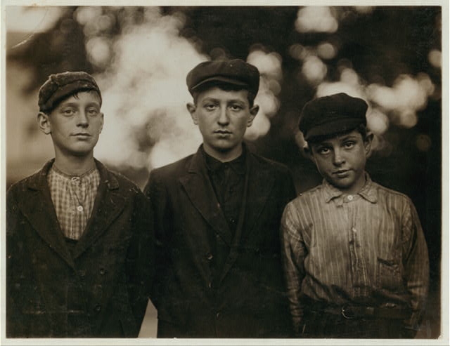Three of the youngest boys working in Holden, Leonard...