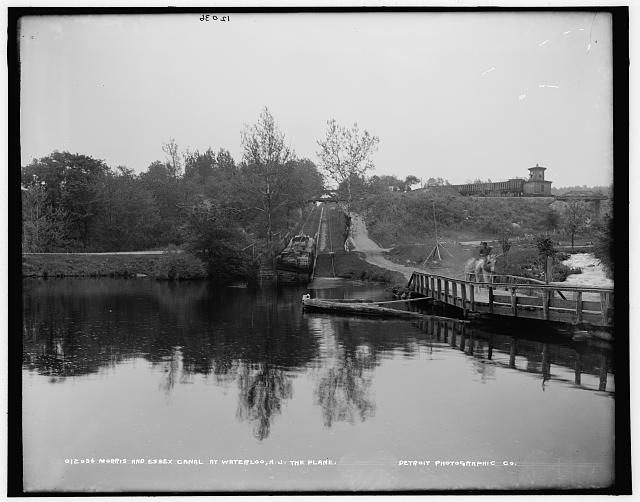 Morris and Essex Canal at Waterloo, N.J., the plane