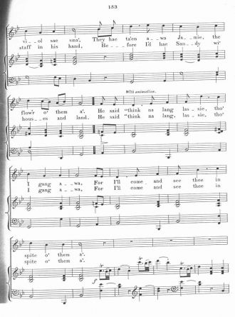 Musical score of George Halkett's poem - page 2
