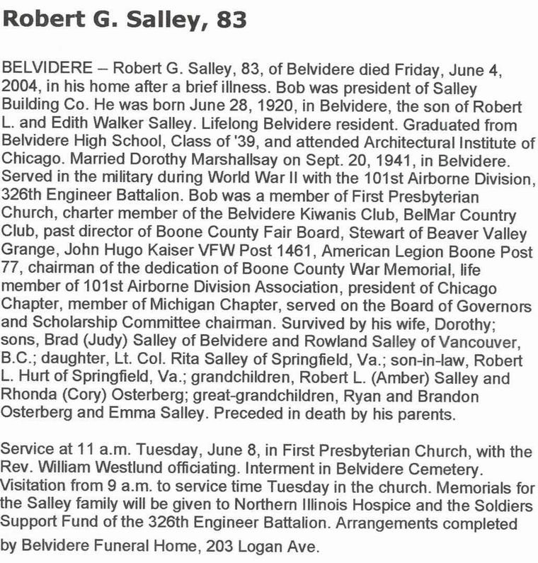 Robert Salley Obituary