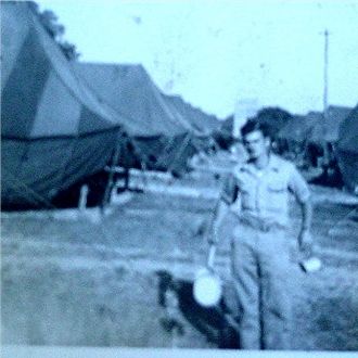 WW11 , Lester at camp
