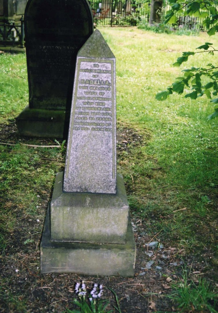 Grave of Isabella Stoddart