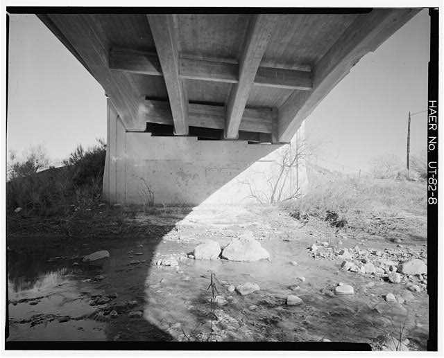8. VIEW OF EAST PIER - Huntington Creek Bridge, Spanning...