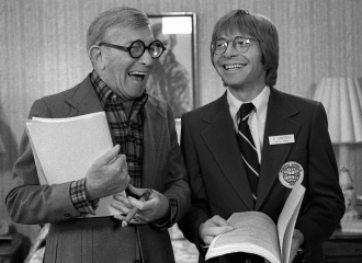 George Burns and John Denver - Oh God behind the scenes