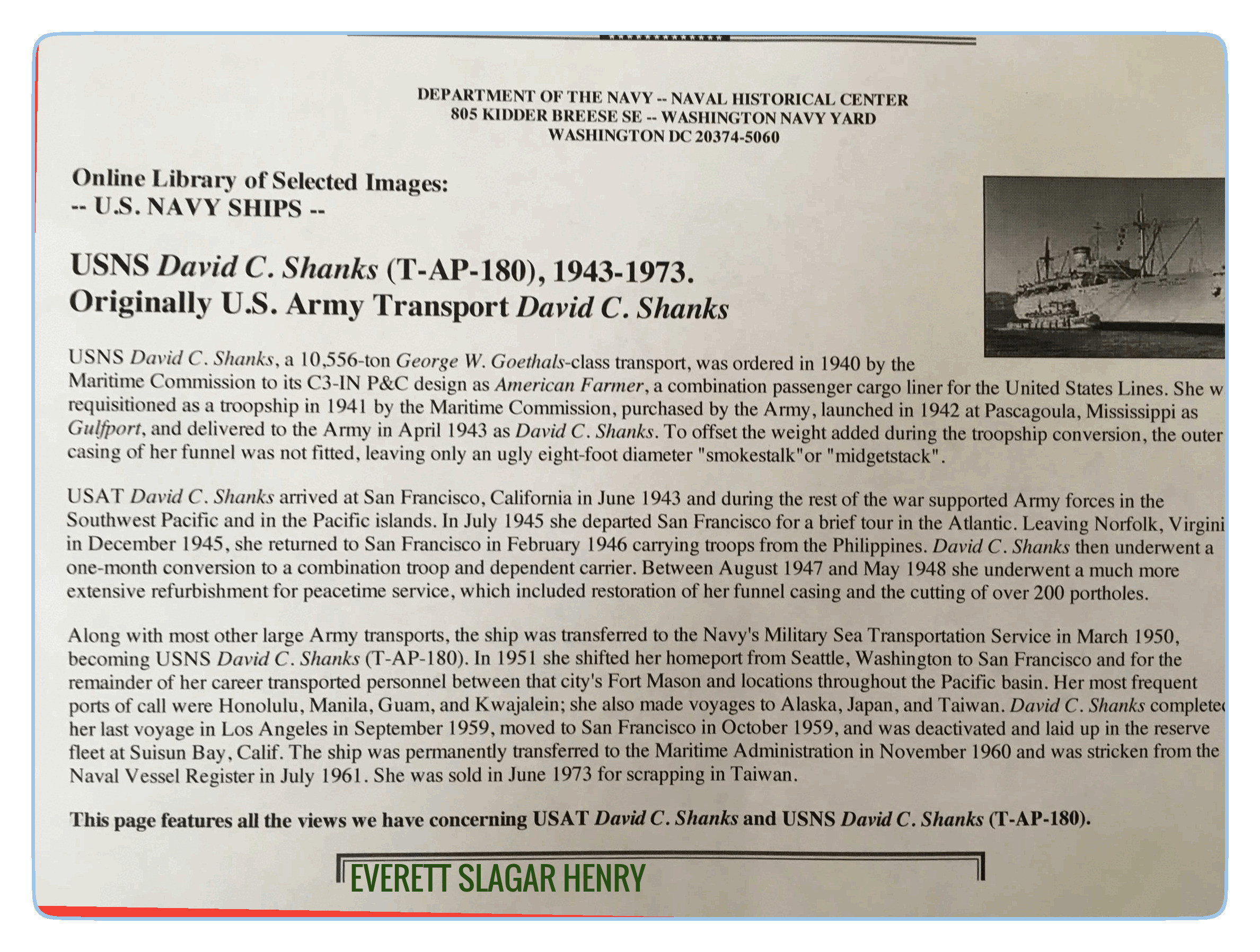 Everett Slager Henry