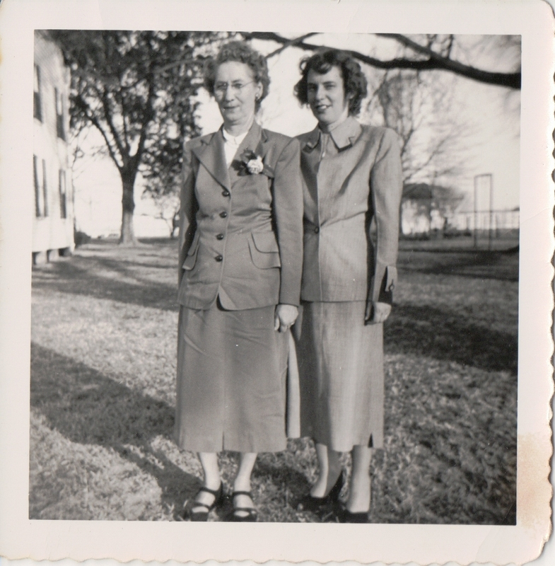 Geneva on R and her mother, Ruth (Mertens) Higgerson on left Geneva on R and her mother, Ruth (Mertens) Higgerson on left