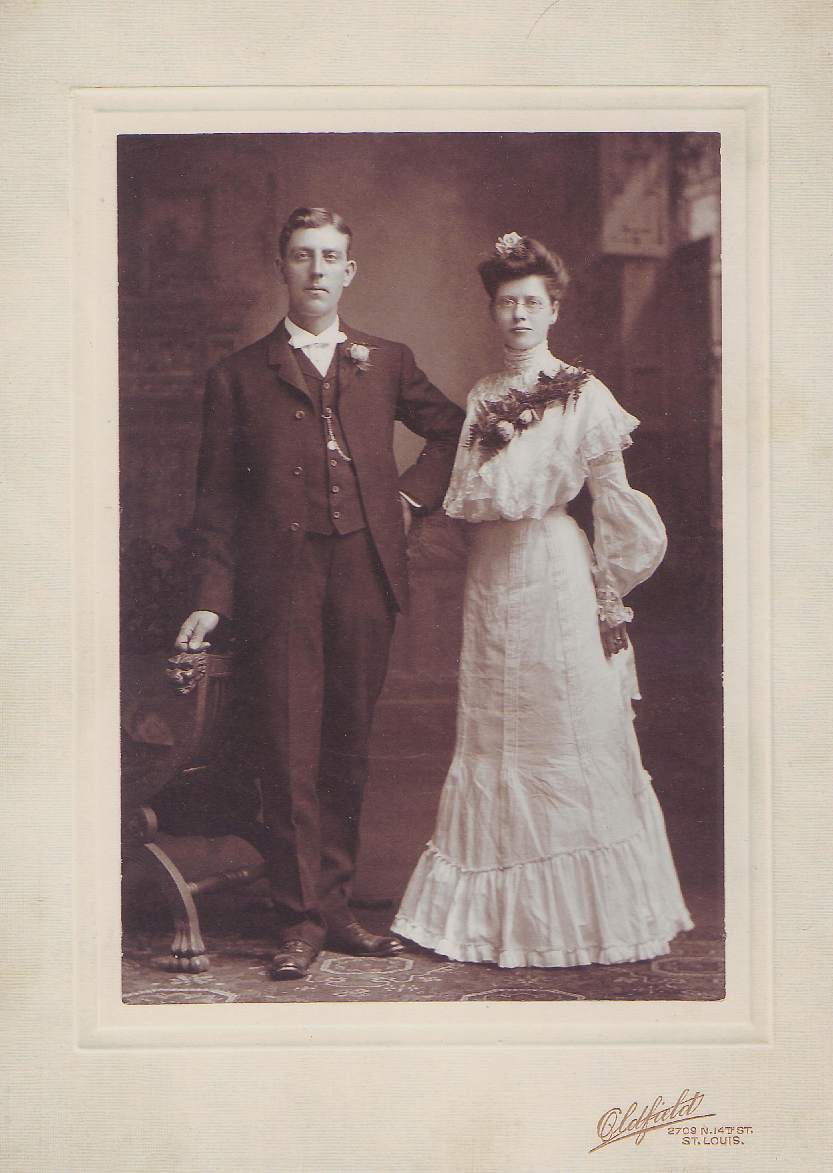 Gus and Lizzie (Voepel) Schubert, 1904