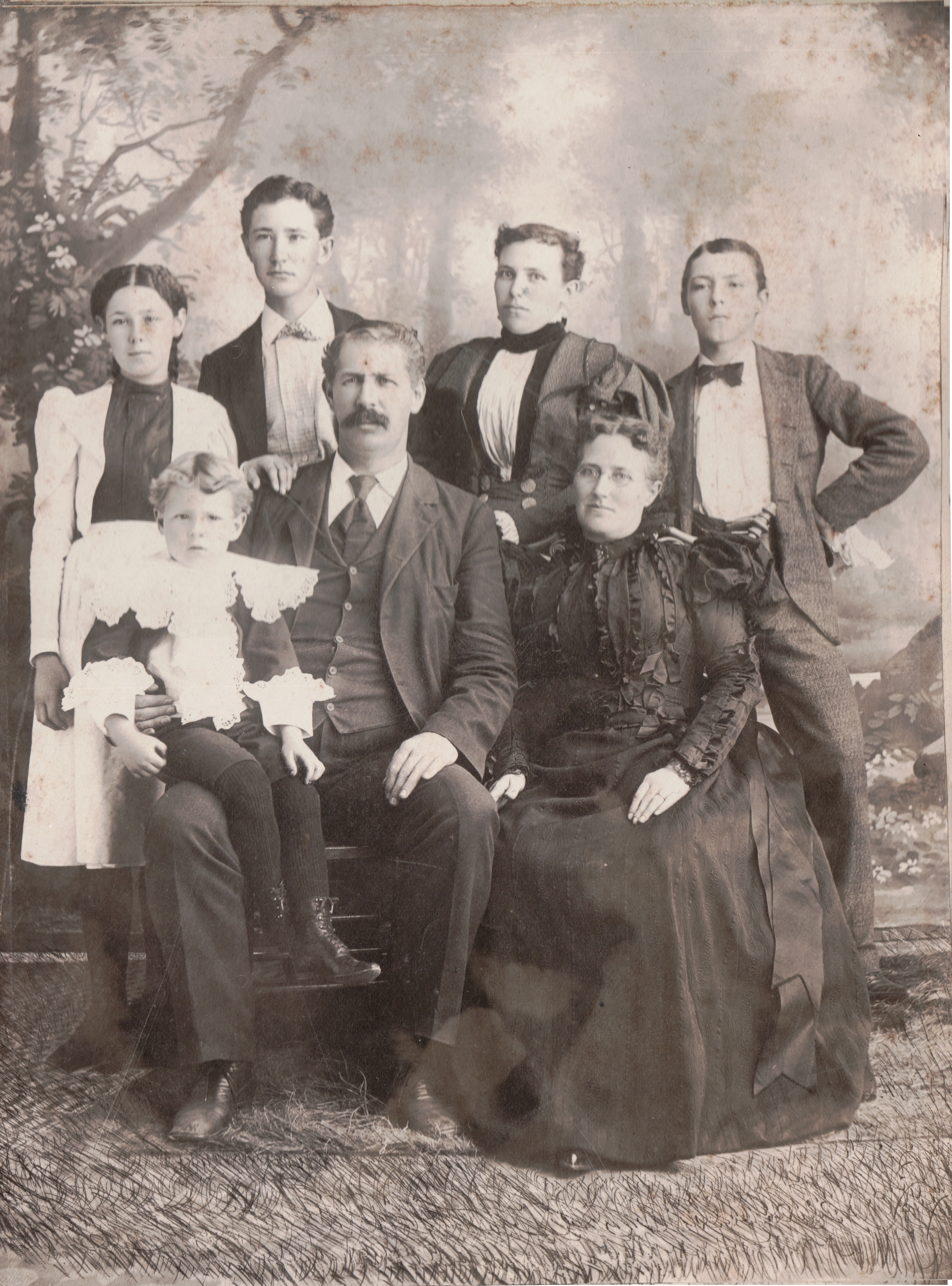 Herschel Springfield Harkins and Family, 1897