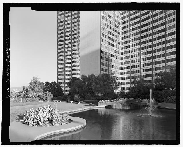 DETAIL VIEW FROM WEST END OF POND SHOWING PLANTINGS,...