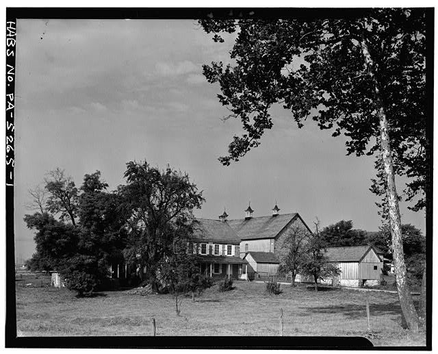 1. GENERAL VIEW SHOWING FARMHOUSE, BARN AND ASSORTED...