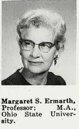 1971 Wittenberg University - Dr. Margaret S. Ermarth