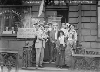 R.C. Beadle, A.H. Brown, and suffragettes
