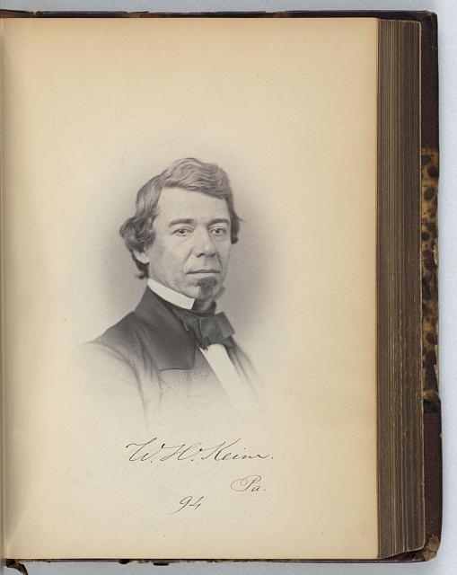 [William H. Keim, Representative from Pennsylvania,...