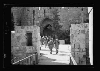 Rebel prisoners being marched into the Citadel [Jerusalem]