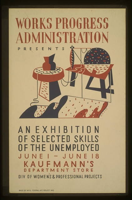Works Progress Administration presents an exhibition of...