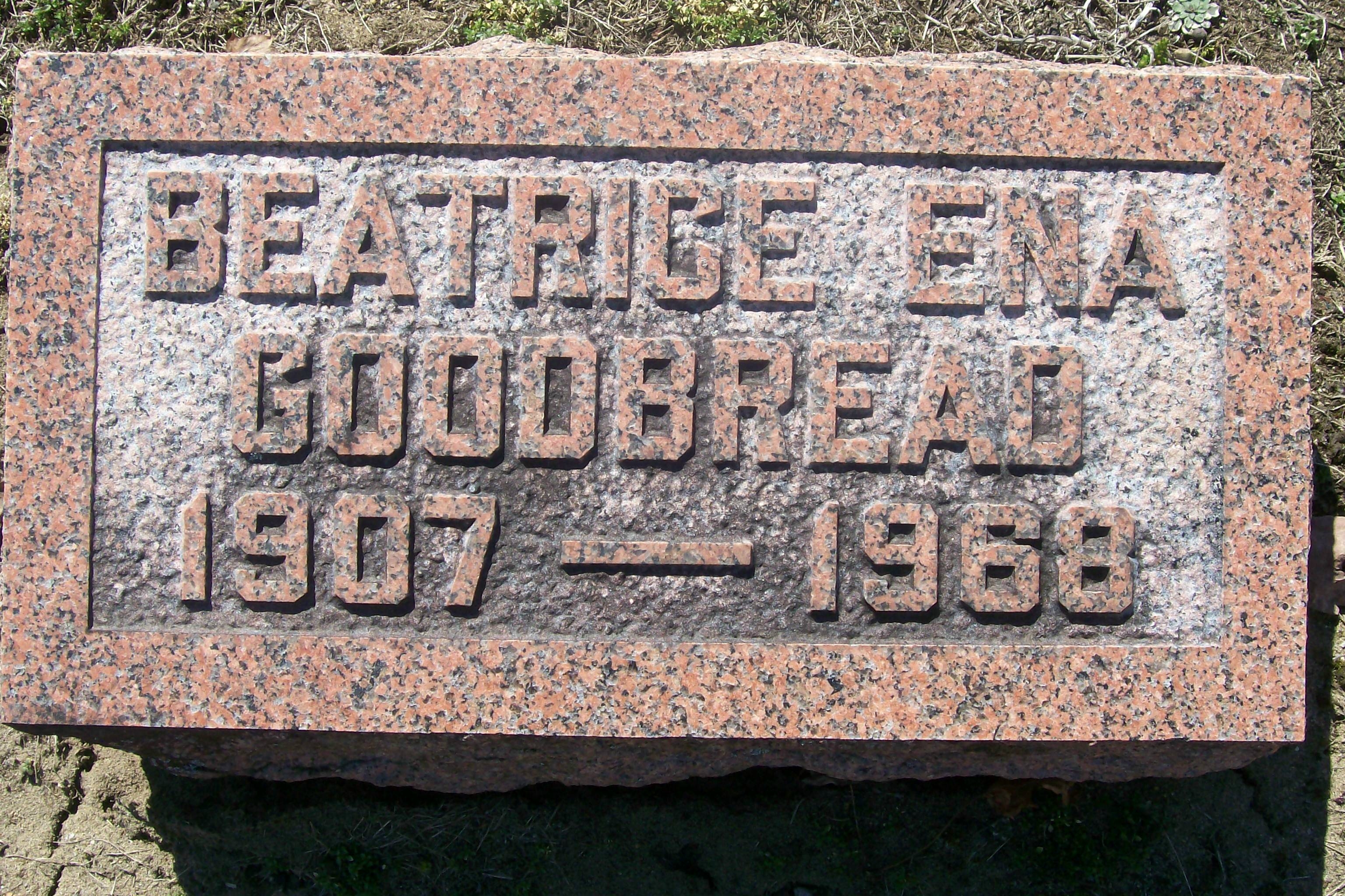 Beatrice Ena Goodbread gravesite