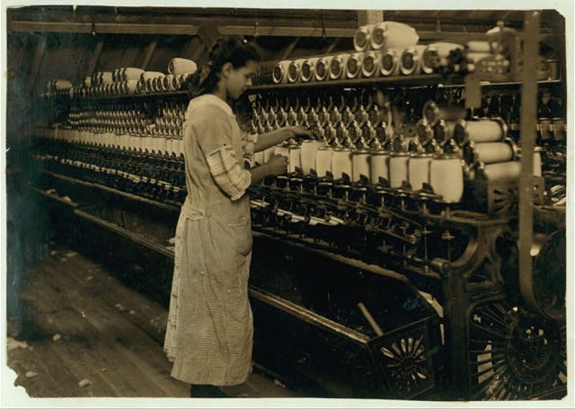 [Spooler tender - American Linen Co.] Location: [Fall...