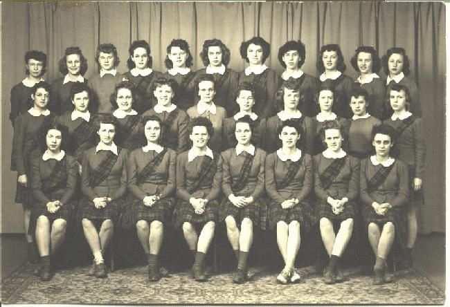 Scotland High Pep Squad 1945