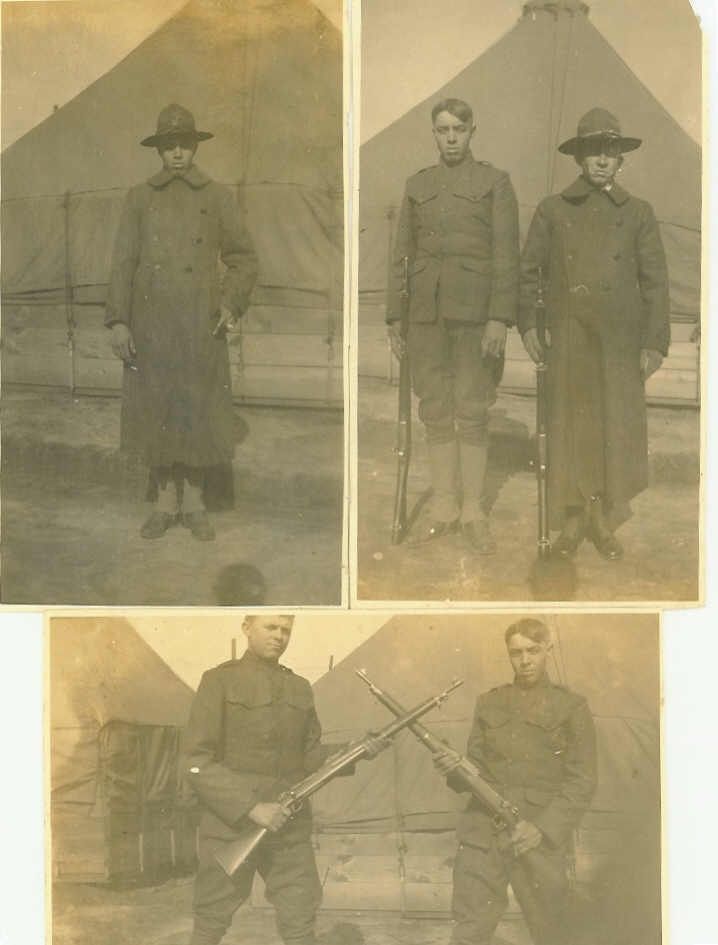 Three Pictures of Ed Tyree in Basic Training