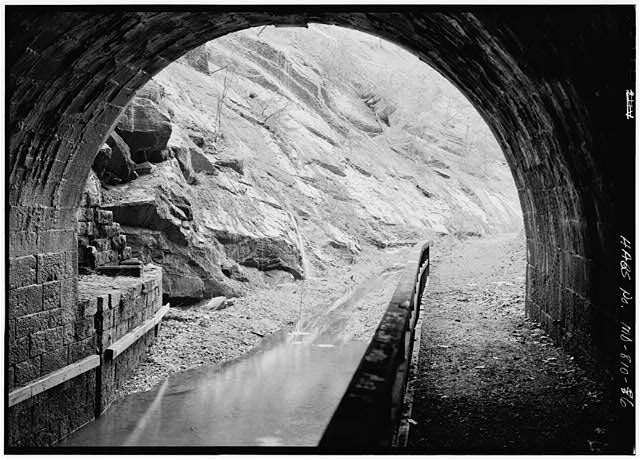 6. NORTH PORTAL, VIEW FROM INTERIOR OF TUNNEL TOWARD...