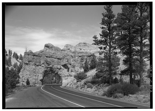 2. West portal, facing east - Red Canyon Tunnel, Through...