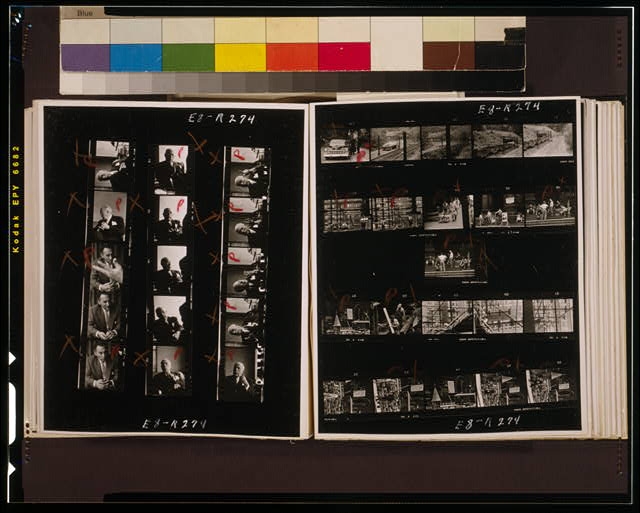 [Two contact sheets showing individual views of two men...
