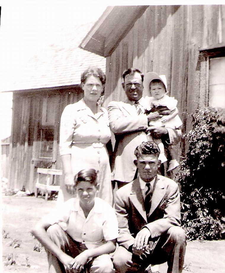1944 Picture of my Uncle Collins Denton and Family