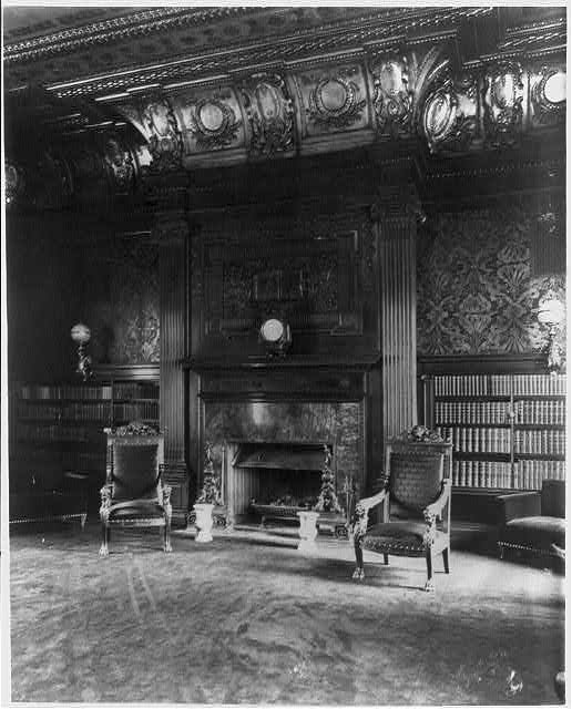 Metropolitan Club library mantel, [New York, N.Y.]