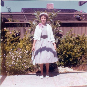 Michelle Elizabeth Johnson Summer 1959 while visiting Grandmother Bull
