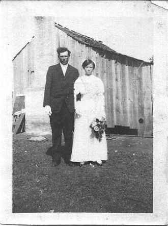 Uncle Matt  west  and Susie N Massey West  wedding Picture so Precious 