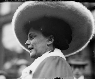 Suffragette Trixie Friganza speaking
