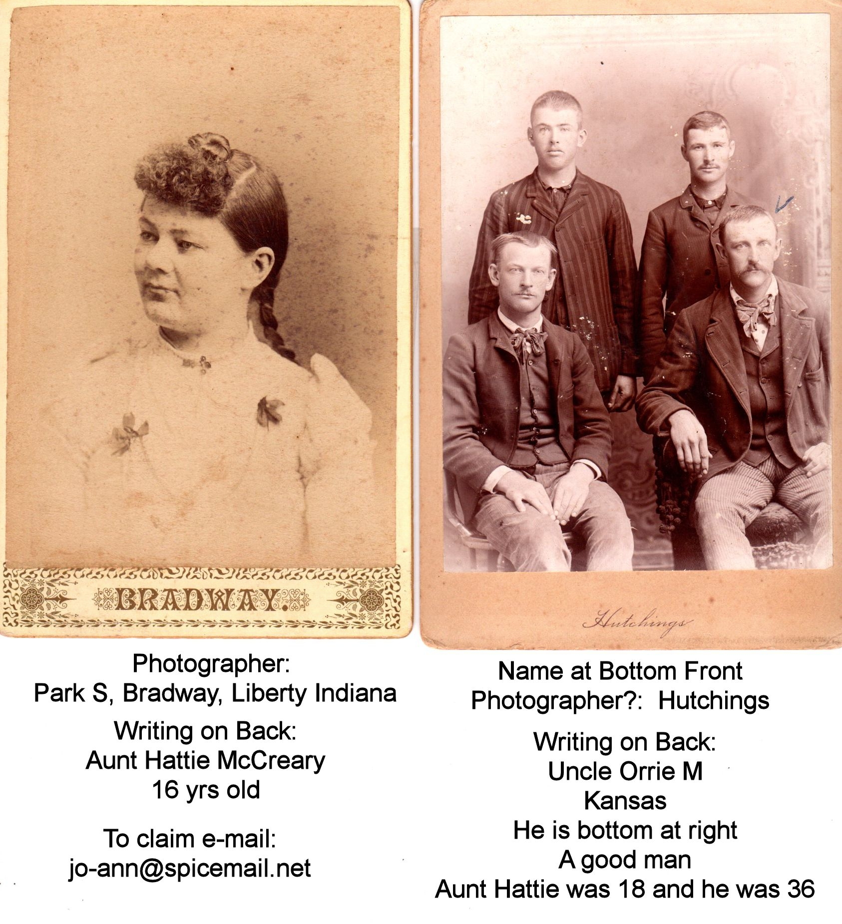 Hattie McCreary and Orrie M ?