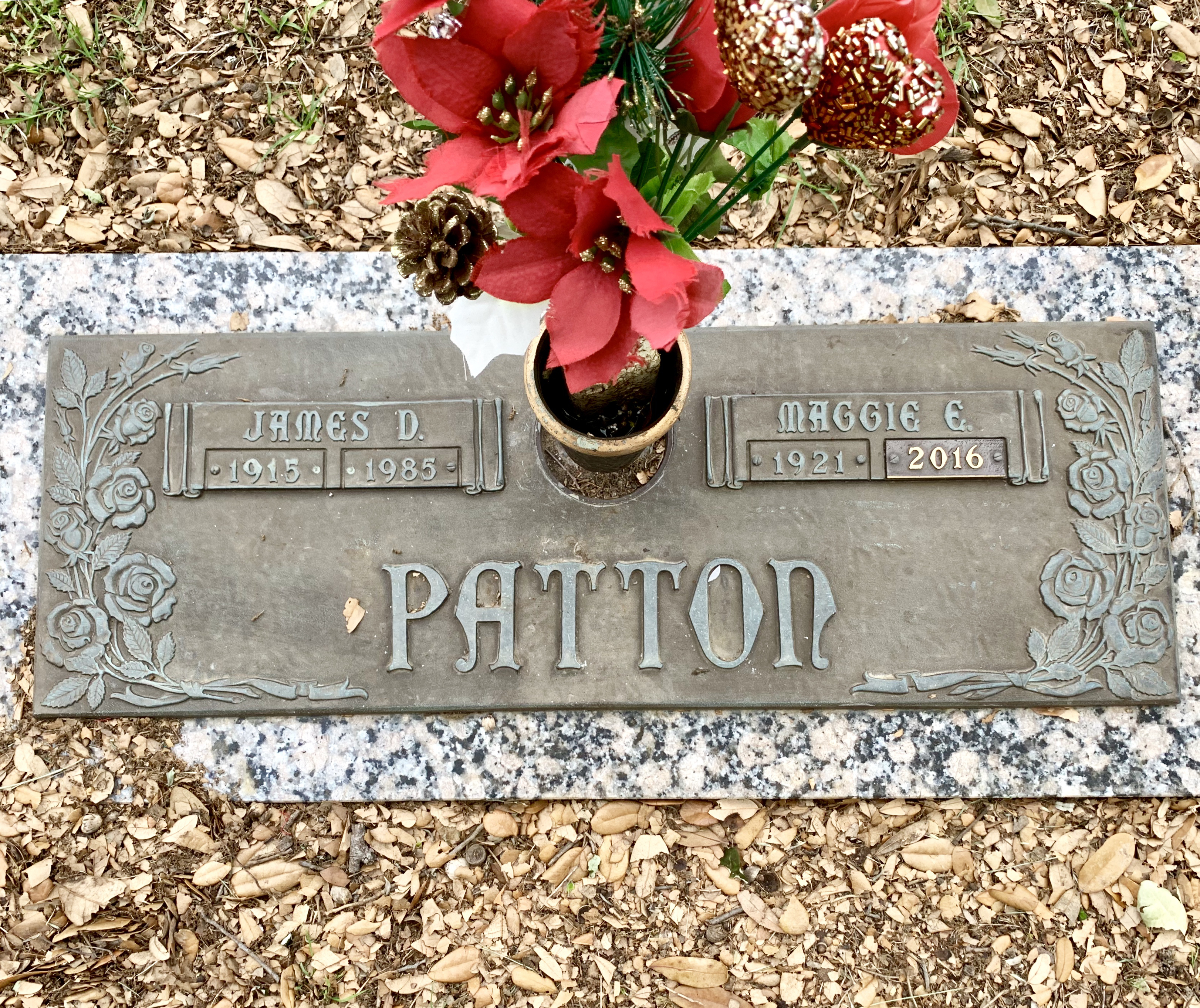 James D Patton + Maggie E Patton Grave