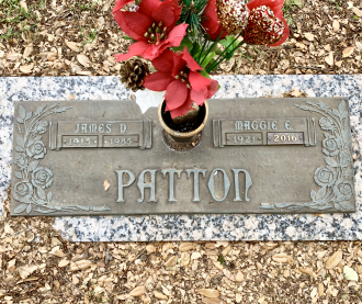 James D Patton + Maggie E Patton Grave