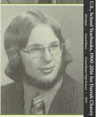 Darrah Perry Chavey --U.S., School Yearbooks, 1900-2016 Grand Blanc High School (1972) Senior