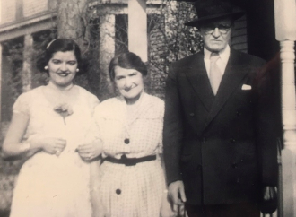 Janice with Marjorie and Maurice Quilligan.
