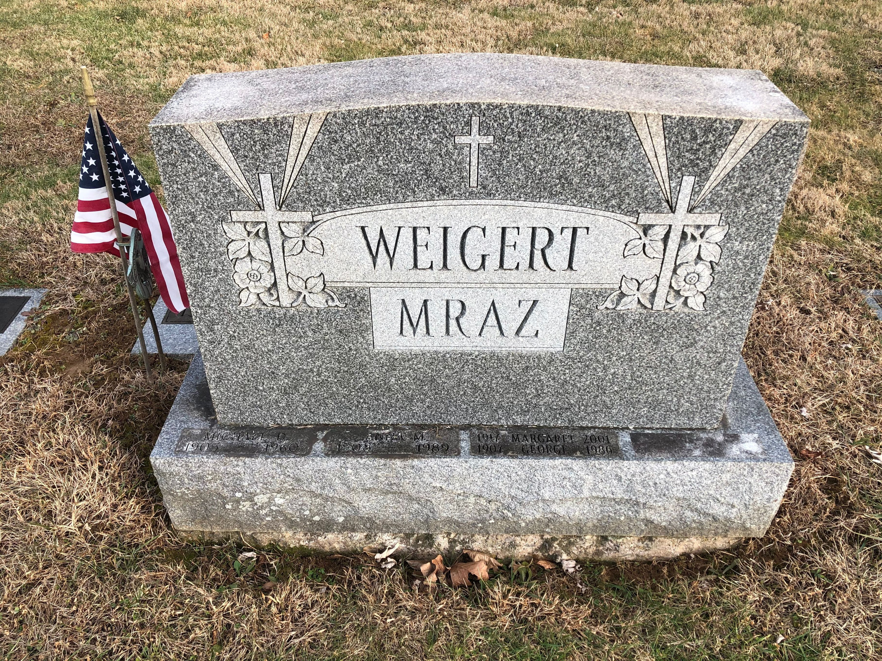 Anna M Mraz Weigert Gravesite