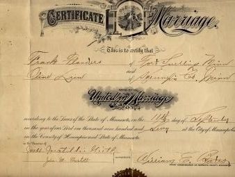 Lien-Flanders Marriage License
